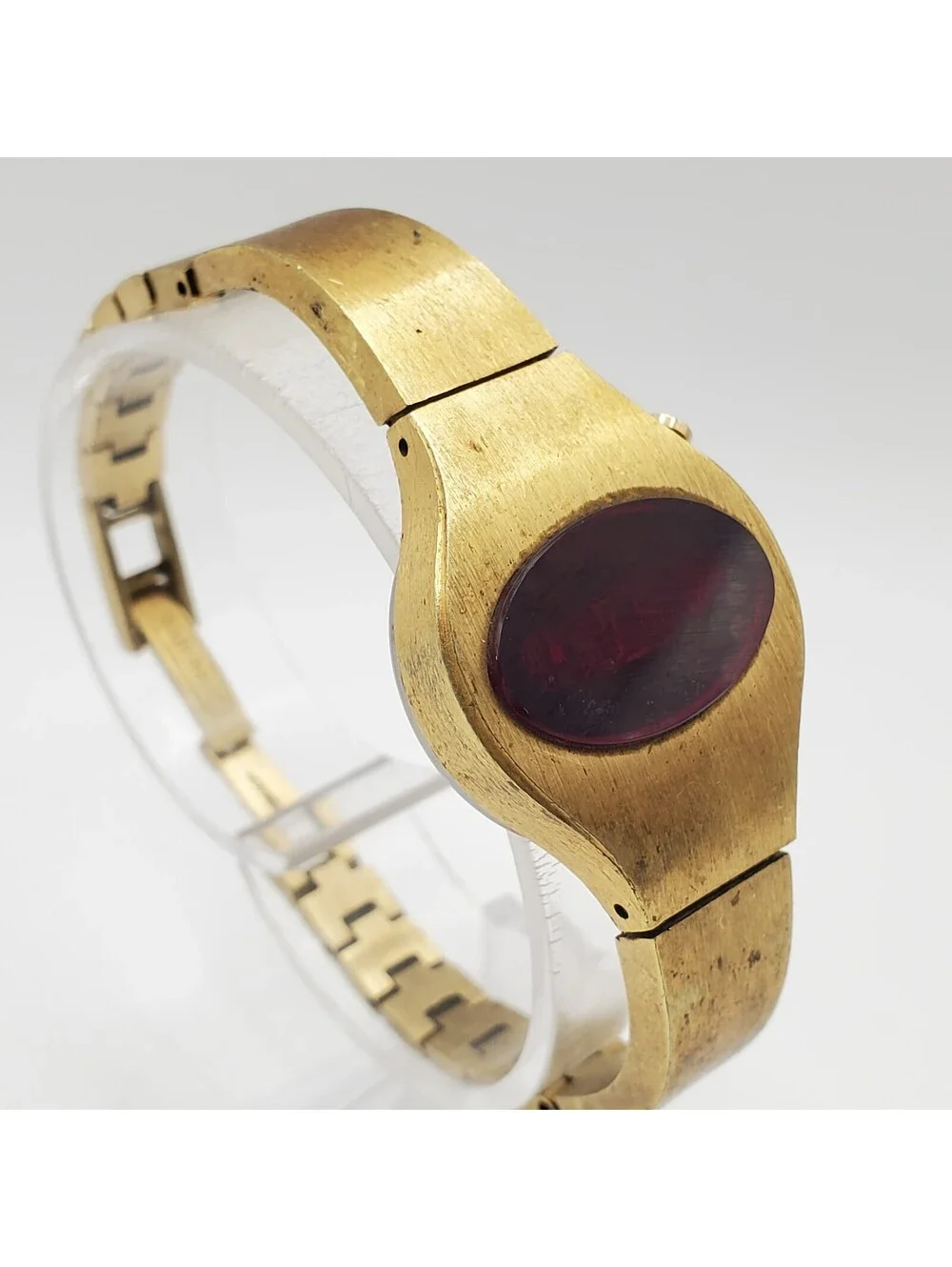 Vintage Red Led Fairchild Digital Watch Womens 23mm For Parts Or Repair